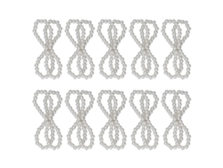 10 Unidades De Cadenas Para Zapatos Con Perlas De Imitación Y Hebilla Metálica Brillantes Para Bolso, Llaves, Teléfono Móvil Tipo 2