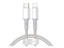 Cable De Datos (trenzado De Alta Densidad, Carga Rápida Pd De 20w) Para Iphone 12 Pro 1m Blanco
