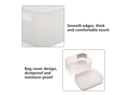 Organizador de maquillaje acrílico para cosméticos transparente (24x17x16cm) Kofihety