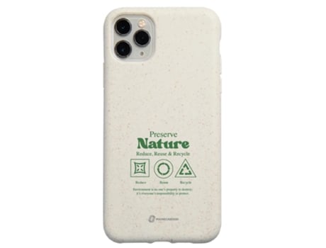 Funda Móvil Oficial Compostable Base para iPhone 11 Pro Max PHONECASES3D Blanco