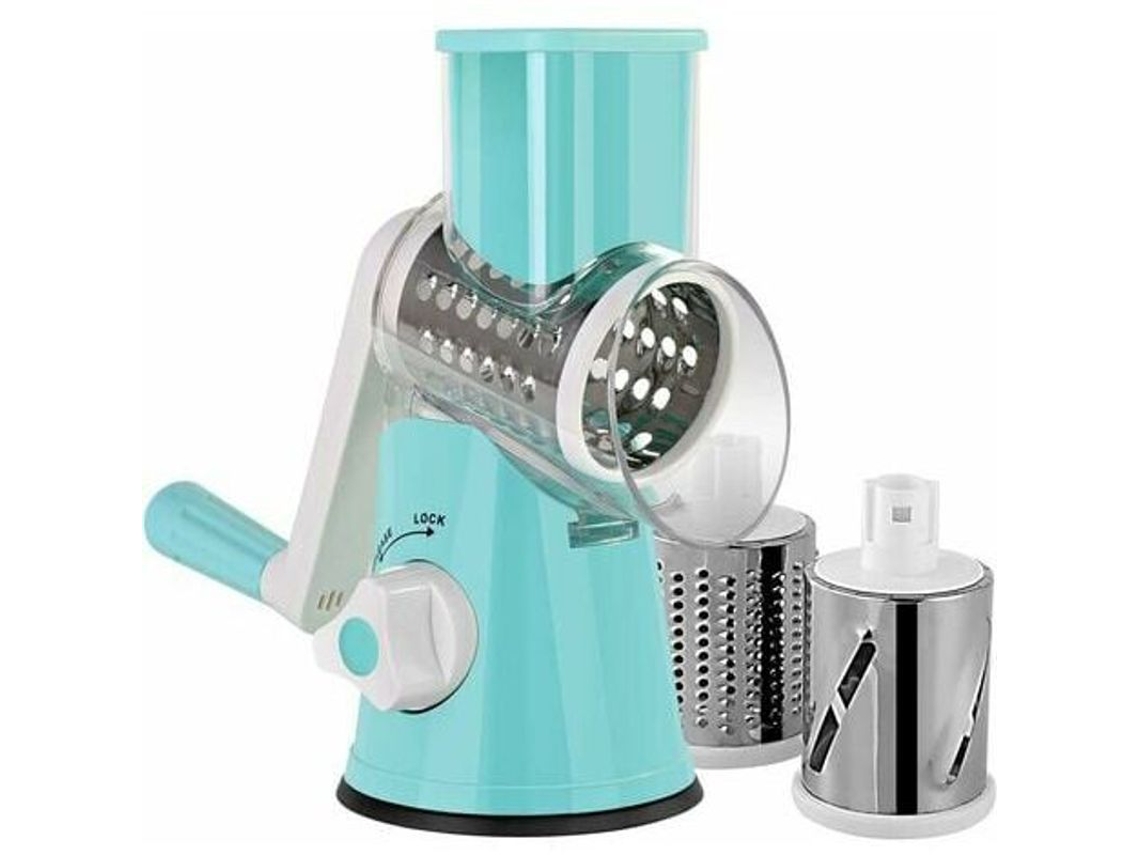 2026altiro-rallador Manual De Verduras Con 3 Cuchillas De Acero Inoxidable Para Queso Y Verduras - Azul