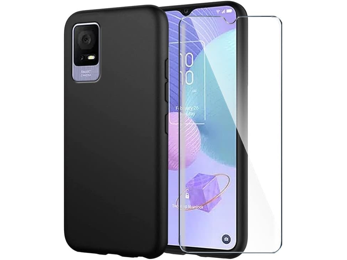 Protector de Pantalla Fina Filme Hd Dureza para Tcl 405 6.6 HONGWE. Negro