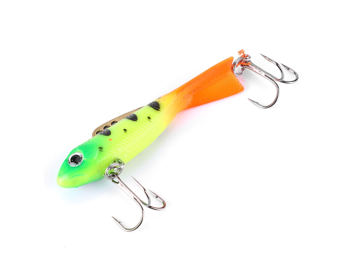 Heng Jia Señuelo De Pesca En Hielo De Invierno, Señuelo Vibratorio, Jig, Señuelo Duro, Accesorio De Metal Y Plástico (h)