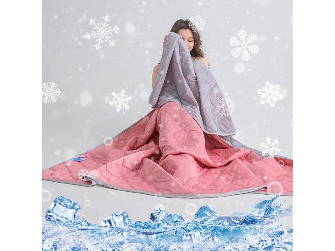 Manta Refrescante De Doble Cara, Cómoda Y Transpirable Para Dormir En Verano (rosa/70x100cm) Gertiz