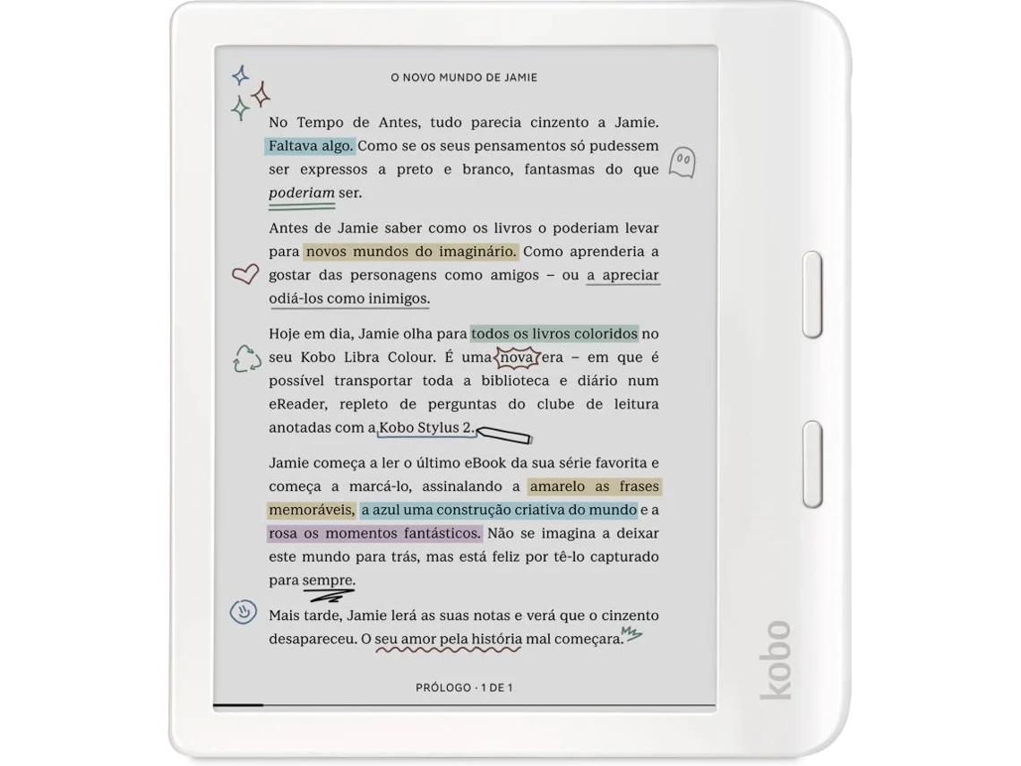 Kobo Libra Colour White | Worten.es