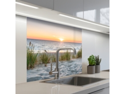 Paneles antisalpicaduras para cocina - Sol - Naturaleza - Playa 80x80 cm