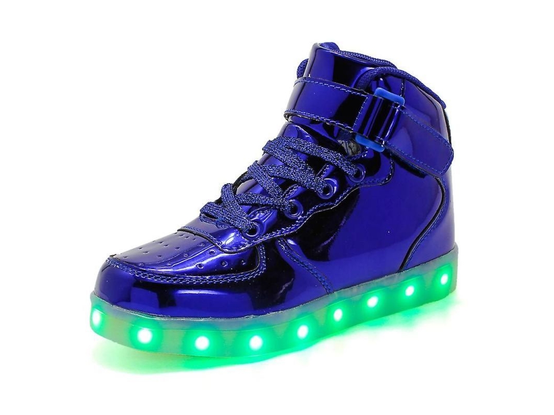 2026-zapatos Deportivos Led Niños Niñas Zapatillas Running Suaves Antideslizantes Talla 30-40 30 Azul