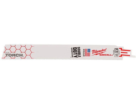 Láminas MILWAUKEE Sable de Metal Demolidoras Torch Heavy Duty 230X18 Tpi