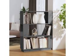 Estantería/Divisoria Aparador 80X25X101 Cm Pino Macizo Gris