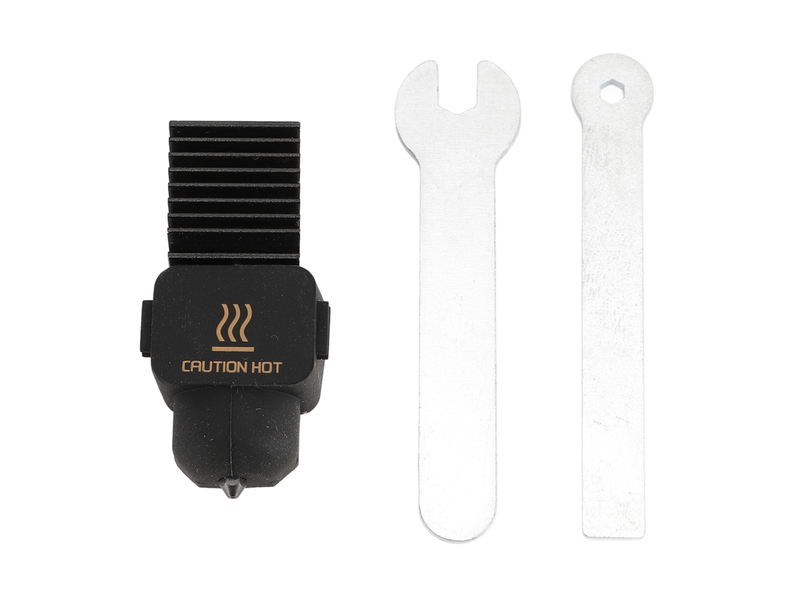 Kit de impresora 3D Boca Caliente para Bamboo Lab A1 Mini, boquilla A1 de 0,6 mm, bloque de latón cromado.