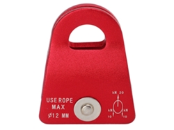 Polea De Escalada De Aleación De Aluminio Y Magnesio De 20 Kn Para Montañismo, Esquí, Descenso Lateral, Placa Única, Roja.