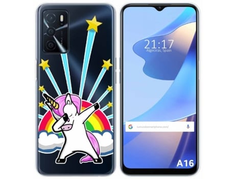Carcasa Oppo A16 / A16s TUMUNDOSMARTPHONE Dibujos Transparente Multicolor