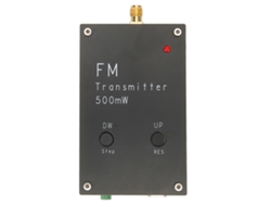 Transmisor Fm Estéreo Portátil Rc Fmnd De 500 Mw Y 2000 M, 88-108 Mhz, Fabricado En Aleación De Aluminio.