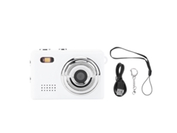 Cámara Digital 1080p 12mp Hd Portátil Con Pantalla De 0.96 Pulgadas Para Ciclismo Montañismo Y Grabación De Mascotas Blanca