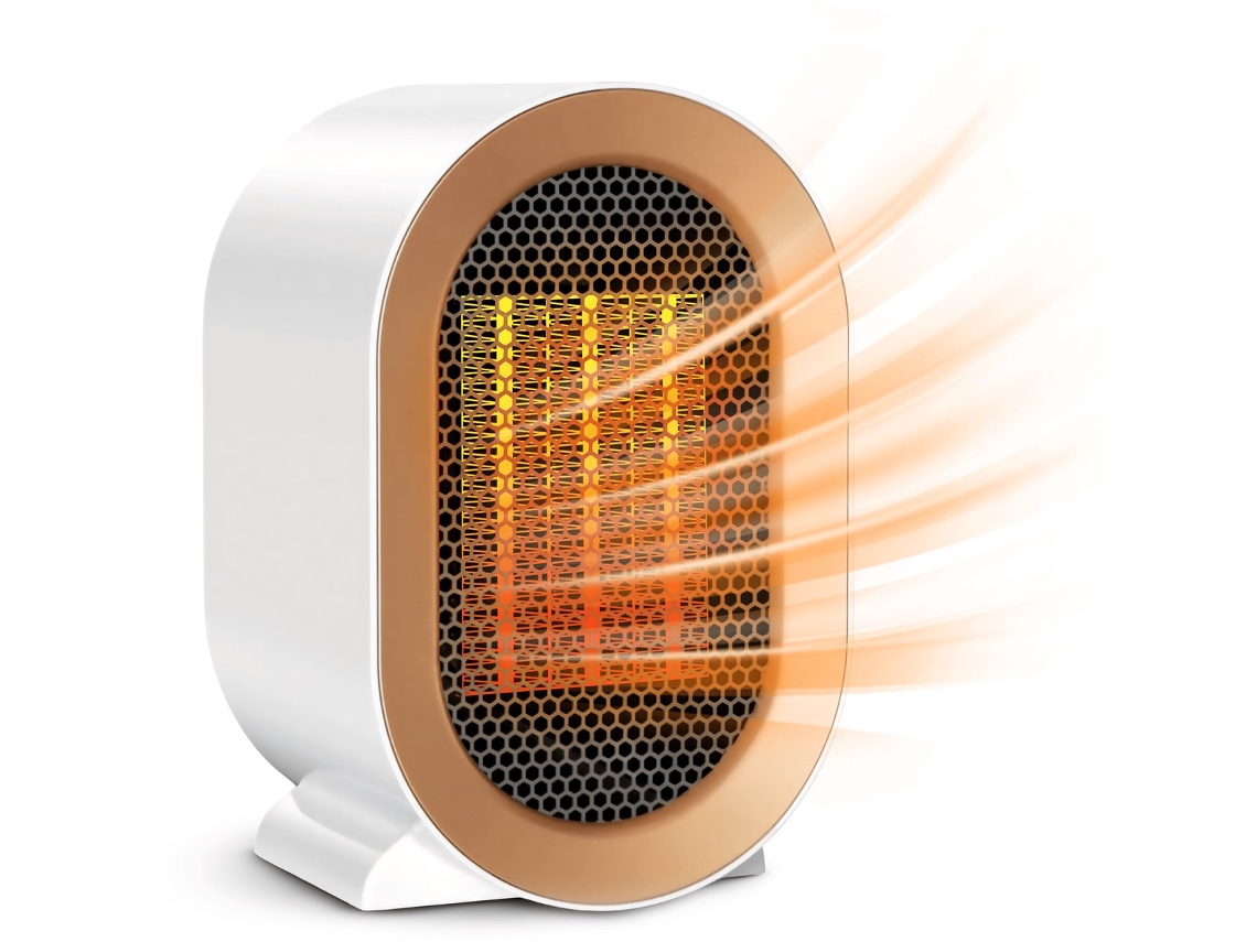 Calefactor Blanco 1200w Cerámico 2 Configuraciones C  Led Indicador