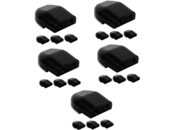 Juego De 5 Silbatos Repelentes De Ciervos, Silbatos Para Coche, Kit De Seguridad Automotriz, Bocina Para Coche, Abs Negro