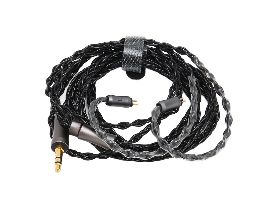 Cable De Auriculares Plateado De 3,5 Mm Y 8 Núcleos, 1,2 M, 2 Pines, Para Accesorios De Auriculares Mp3 Y Mp4.