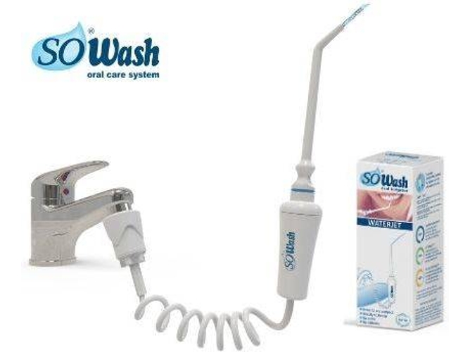 Irrigador Dental Directa al grifo sowash waterjet se conecta bucal sin baterías y electricidad cabezal chorro lineal producto italiano oral hidrojet