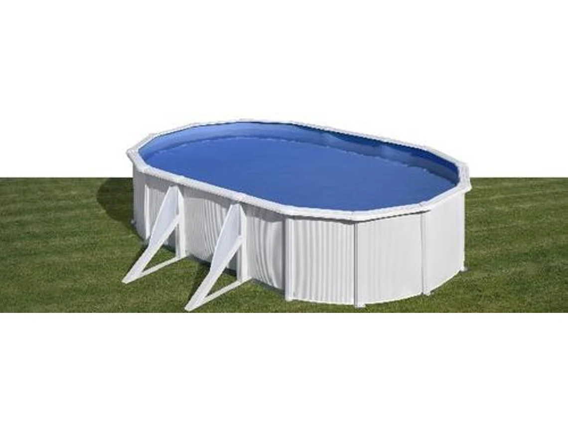 Piscina de Acero GRE Blanca (610x375x120 cm)