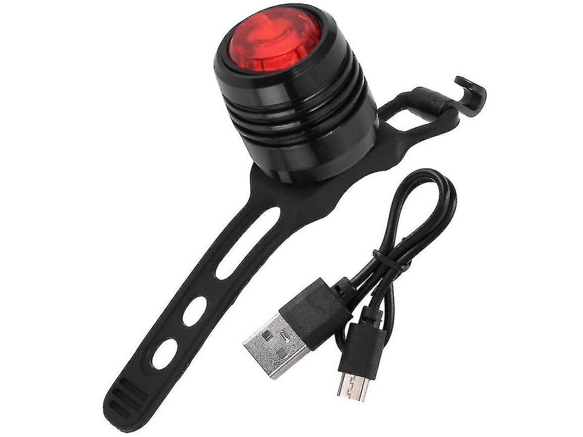 Luz trasera para bicicleta recargable por USB Yizhood, color negro