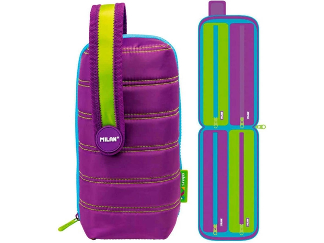 Estuche MILAN Colours Purple Handly (22.5x11.5x11cm)