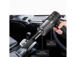 Aspiradora Portátil Inalámbrica 2 En 1 De 150 W Y 16 Kpa Para Coche Y Hogar Con Función De Soplado.