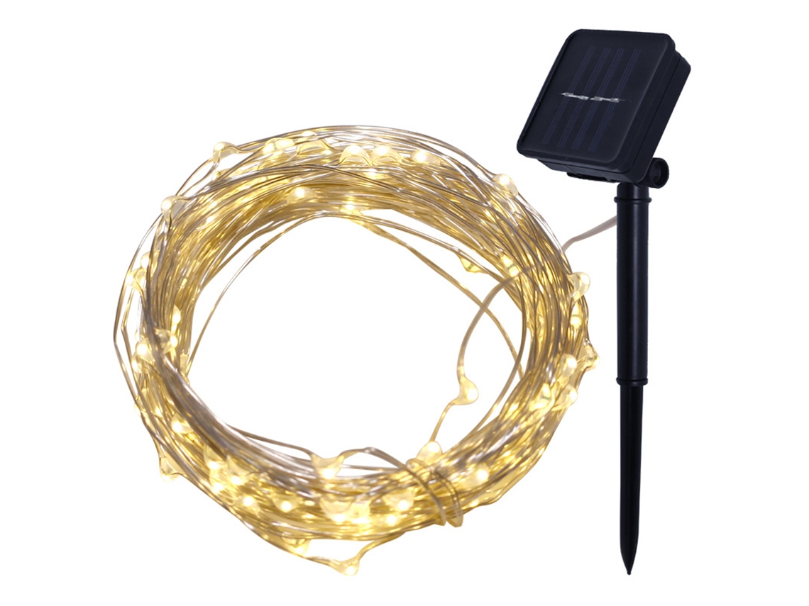 2026-luces De Cadena Solares Hadas Para Boda Fiesta Exterior Decoraciones Estacionales