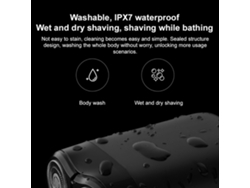 Xiaomi Mijia Shaver S100 Barbear De Água Ipx7 Cabeças Flutuantes Duas Barbear Seca/molhada Com Indicador Led