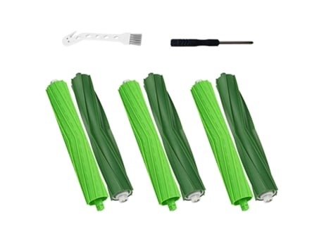 Juego de 3 cepillos de goma duales para Irobot Roomba I7 I7 I3 I3 I4 I6 I6 I8 I8/Plus E5 E6 E7, 3 unidades