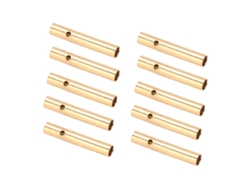 10 Unidades De Conectores Banana Hembra De 2,0 Mm Chapados En Cobre Y Níquel Para Baterías, Esc Y Motores Rc (proyecto De Bricolaje)