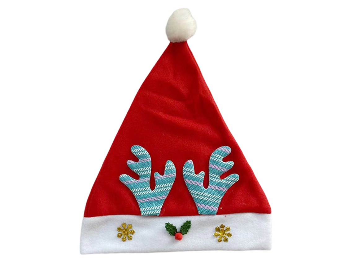 Gorro de Papá Noel (adulto), rojo y blanco, decoración navideña TRUYUETY