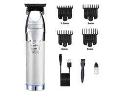 Corta Máquina Cabelo Recarregavel S9 Henten Home Prateado