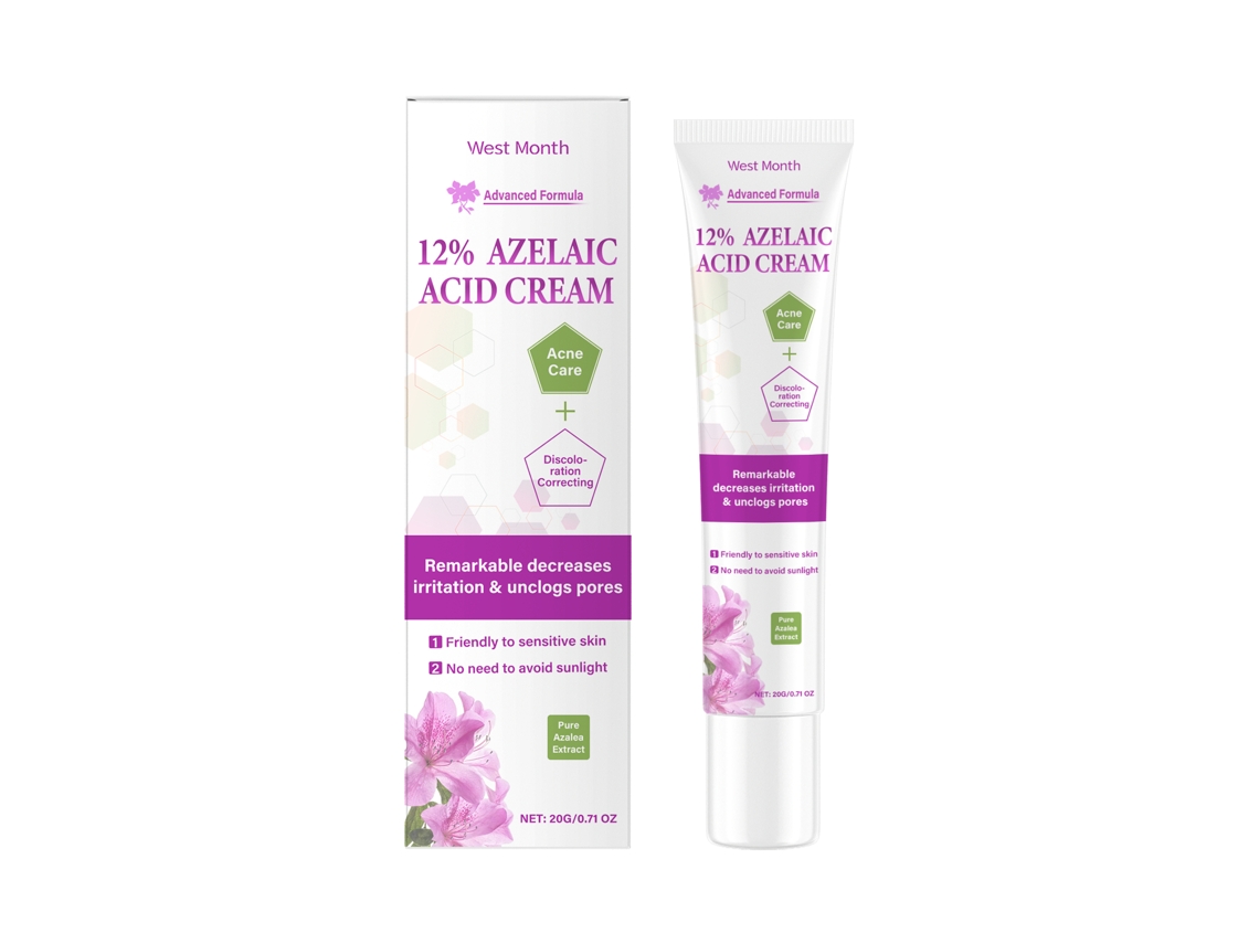 Crema antiacné con ácido azelaico para la limpieza de la piel.