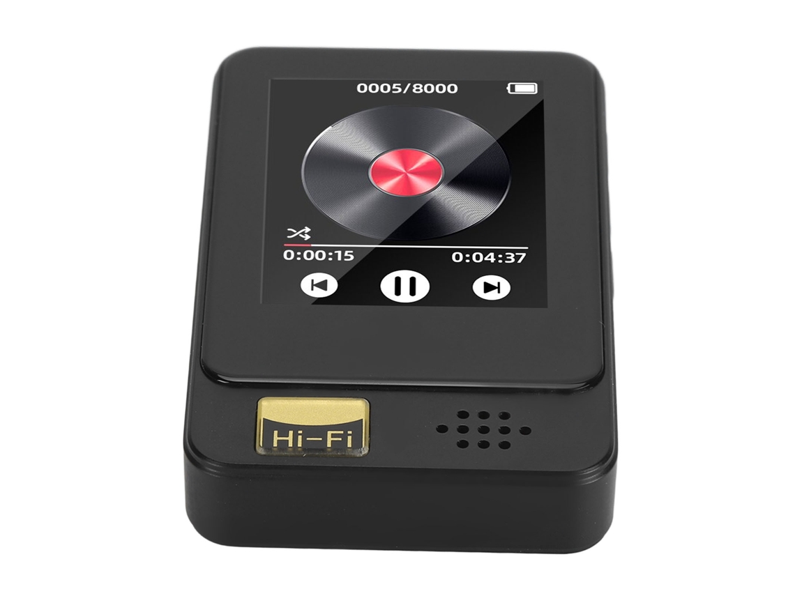 Reproductor MP3/MP4 Yizhood T5 de 1,77 pulgadas con tarjeta TF de 16 GB (negro)
