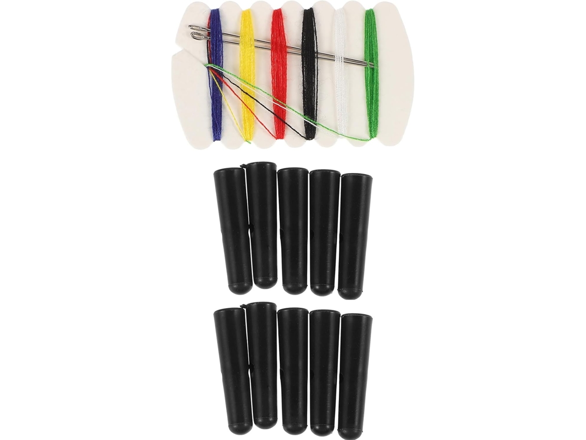 Juego De 10 Accesorios Para Paraguas: Cuentas De Plástico. Fácil De Montar. Diseño Pequeño Y Delicado. Color Negro