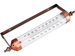 Termómetro de pared, termómetro decorativo de 10'' para uso interior y exterior, termómetros grandes para patio, jardín, invernadero, no necesita un Pi GOKOCO