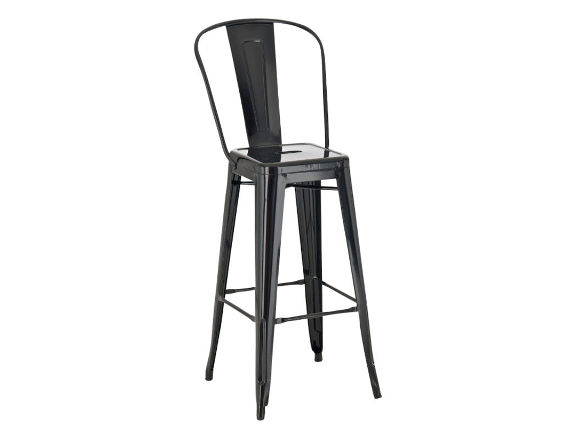 DUDECOR Taburete Alto Aiden Negro