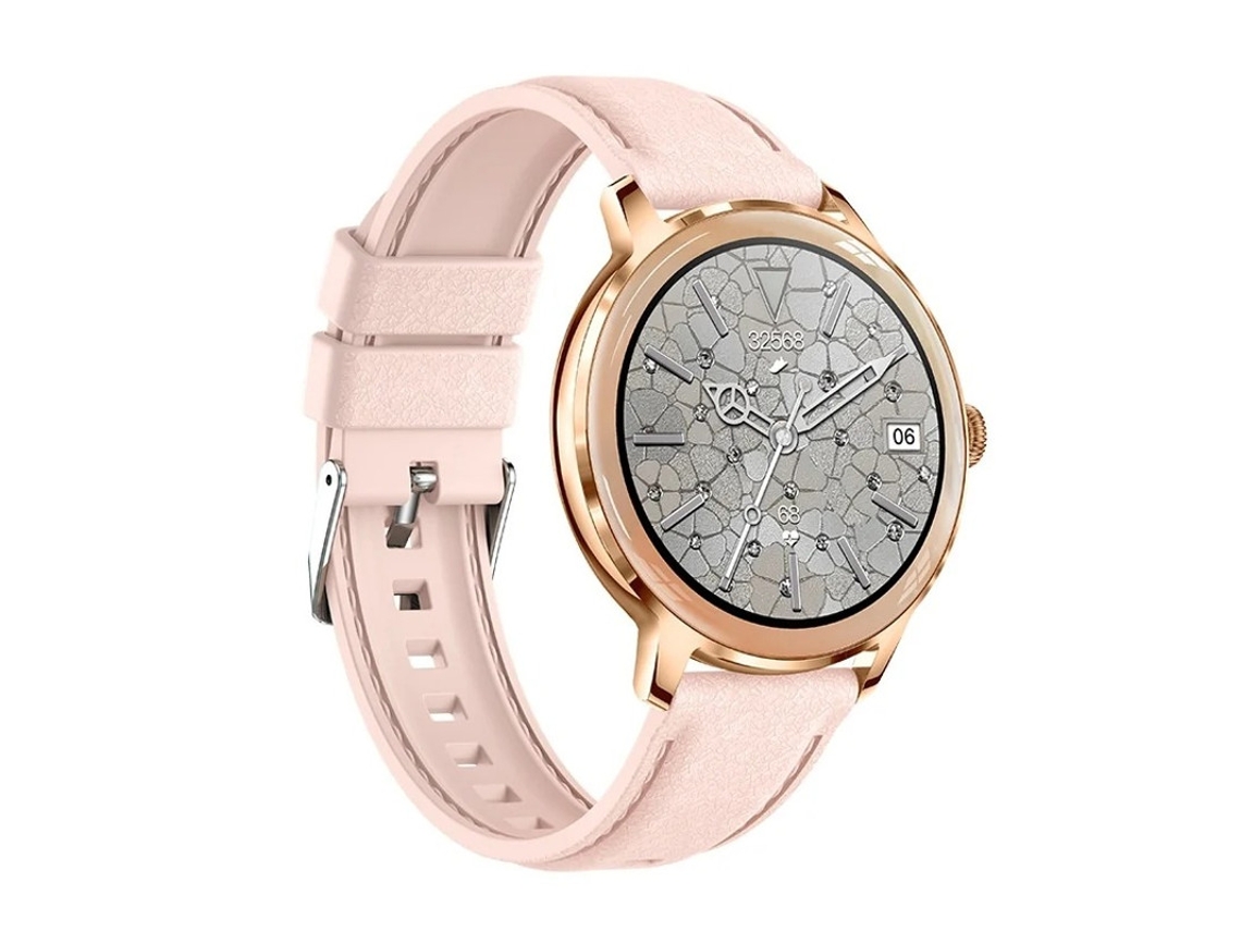 Reloj inteligente con múltiples modos de ejercicio, resistente al agua IP67, pantalla AMOLED de 1,32 pulgadas (blanco) Bestvite
