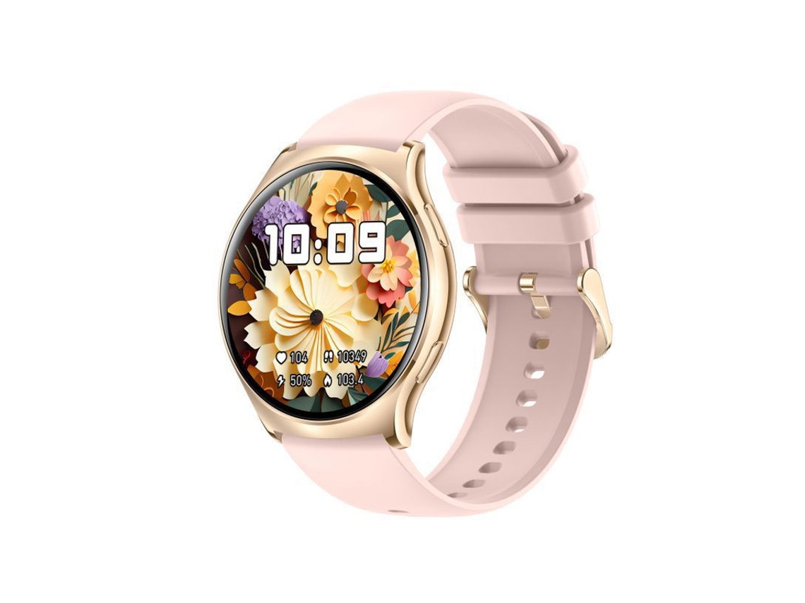 SHAH ARPAN I102 Reloj inteligente Monitoreo de salud Llamada Bluetooth Frecuencia cardíaca Oxígeno en sangre Presión arterial Rosa