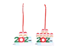 2 Adornos Navideños Personalizados 2021 Para Una Familia De Dos O Siete Personas