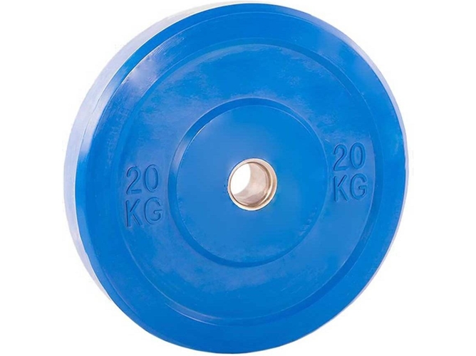 Disco SOFTEE Bumper Plate (Azul - 20 kg - Diámetro: 45cm)