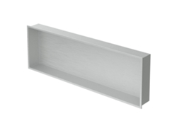 Nicho de ducha 90x30 cm Estante de pared de acero inoxidable plateado LUXEBATH