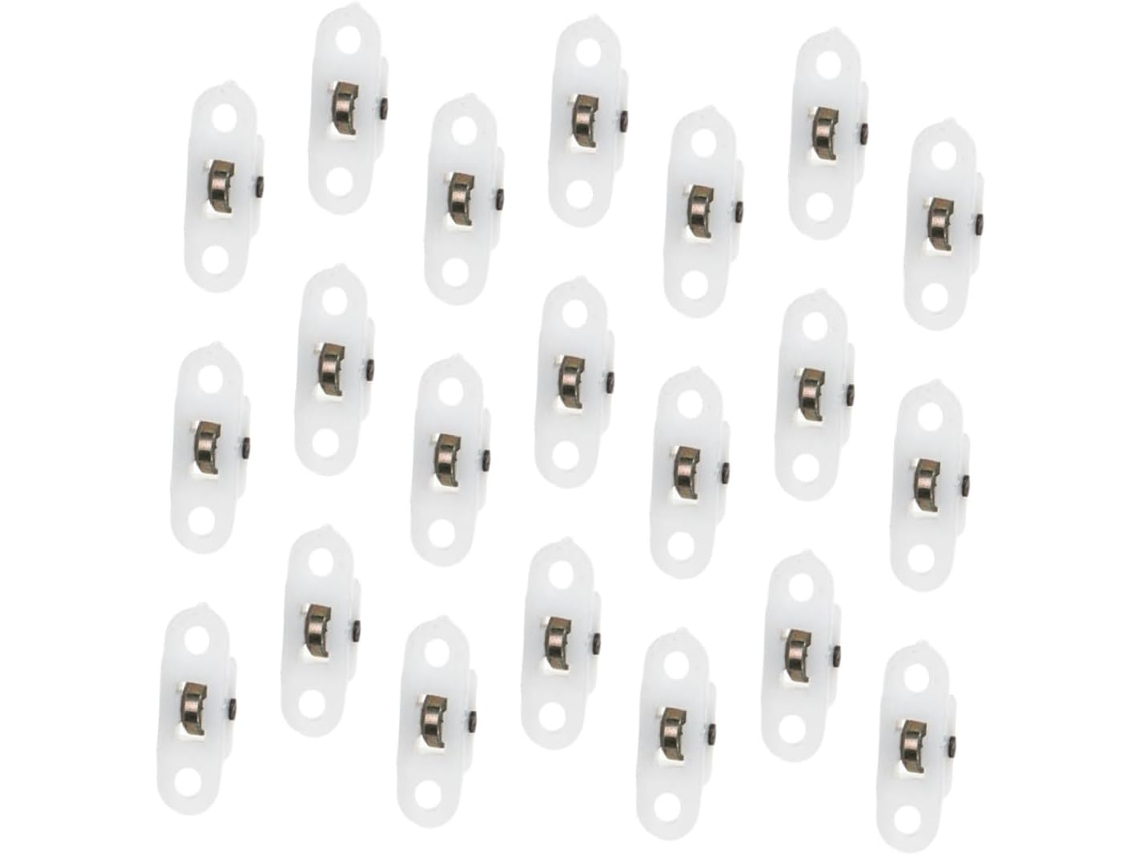 Puertas Ruedas 20 Piezas Poleas Armario Ventanas Nylon