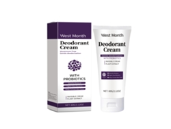 Crema desodorante probiótica suave y eficaz para la piel.