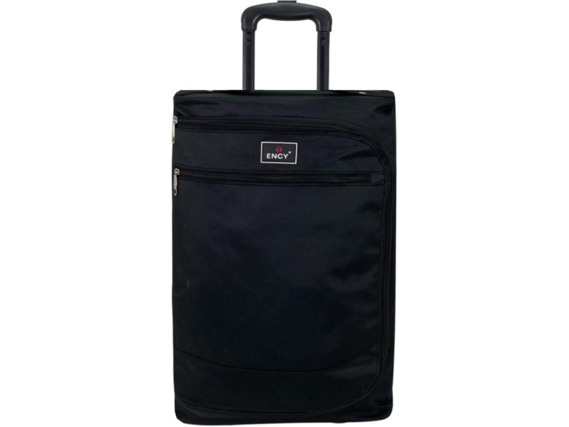 Maleta de tela Trolley Cabina Equipaje de mano Viaje Avión plegable ligero con ruedas aceptado por todas las aerolíneas Negro COSHANO