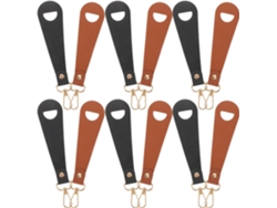 Juego 12 Pinzas Sombreros Resistentes Viento Negras Marrones Clips Multifuncionales Sujetar Durante Viajes