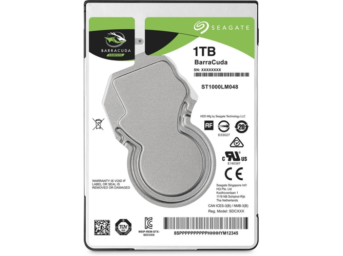 Disco HDD Interno SEAGATE ST1000LM048 (1 TB - SATA - 5400 RPM)