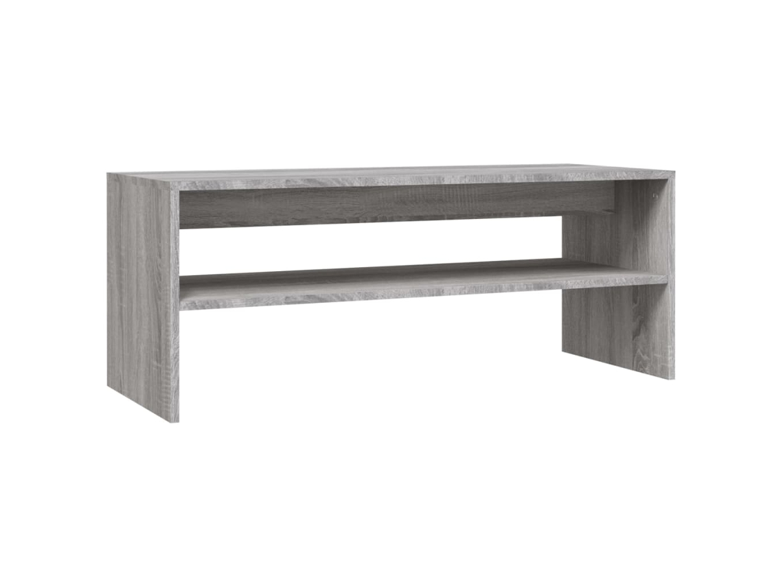 Mesa de centro Sonoma MAISON EXCLUSIVE, derivados de madera gris (100 x 40 x 40 cm)