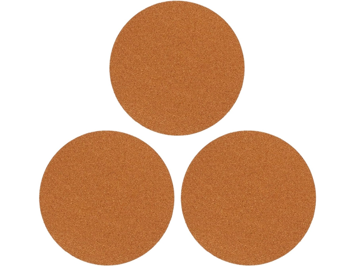 Juego De 3 Platillos De Corcho Para Macetas Y