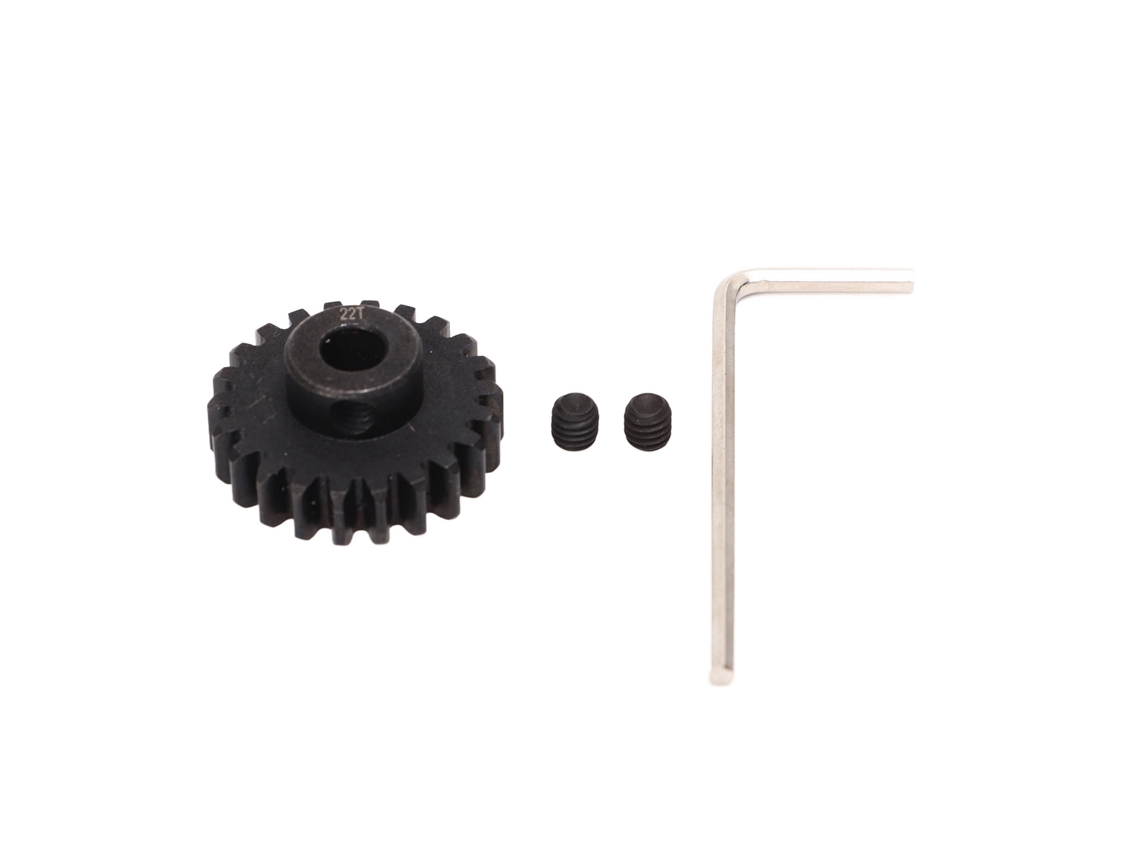 Piñón De Acero De 22 Dientes Para Coches Rc, Diámetro Interior De 5 Mm, Pieza De Repuesto Ara310969bl, Color Negro.